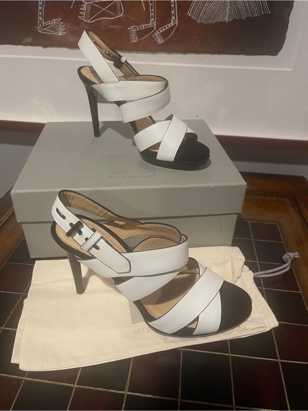 Reed Krakoff Bo Boxer High Heel Sandals